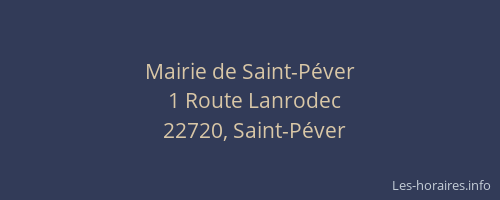 Mairie de Saint-P&eacute;ver