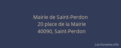 Mairie de Saint-Perdon