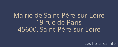Mairie de Saint-Père-sur-Loire