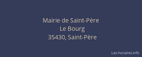 Mairie de Saint-Père