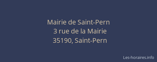 Mairie de Saint-Pern