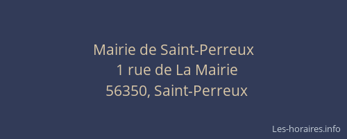 Mairie de Saint-Perreux