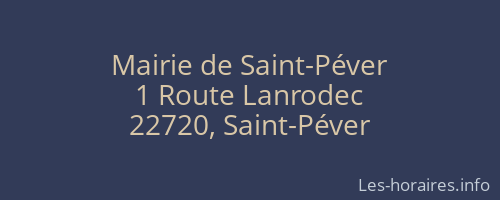 Mairie de Saint-Péver