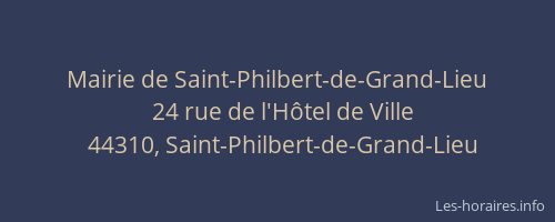 Mairie de Saint-Philbert-de-Grand-Lieu