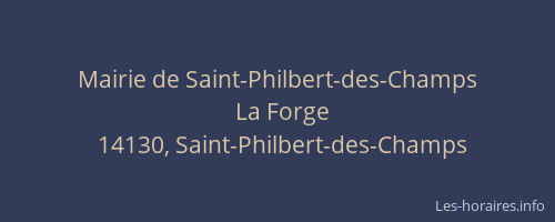 Mairie de Saint-Philbert-des-Champs