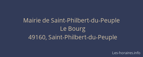 Mairie de Saint-Philbert-du-Peuple