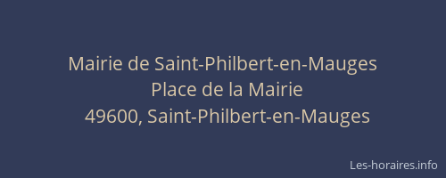 Mairie de Saint-Philbert-en-Mauges
