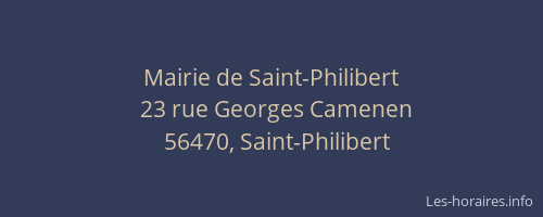 Mairie de Saint-Philibert
