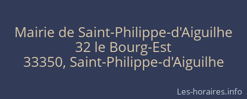 Mairie de Saint-Philippe-d'Aiguilhe