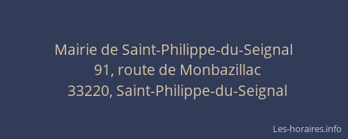 Mairie de Saint-Philippe-du-Seignal
