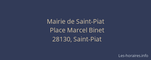 Mairie de Saint-Piat
