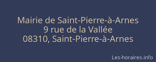 Mairie de Saint-Pierre-à-Arnes