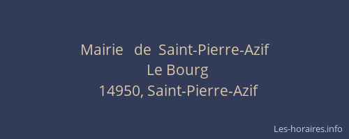 Mairie   de  Saint-Pierre-Azif