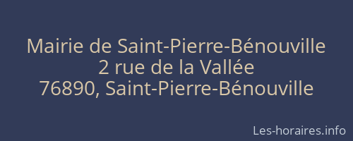 Mairie de Saint-Pierre-Bénouville