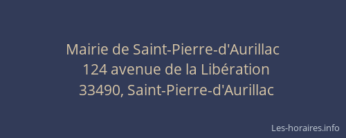 Mairie de Saint-Pierre-d'Aurillac