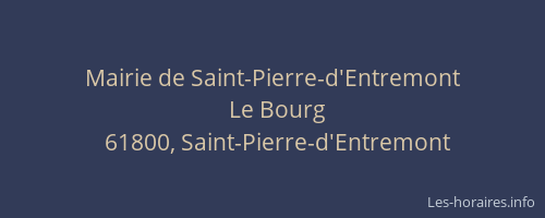 Mairie de Saint-Pierre-d'Entremont