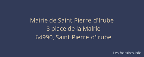 Mairie de Saint-Pierre-d'Irube