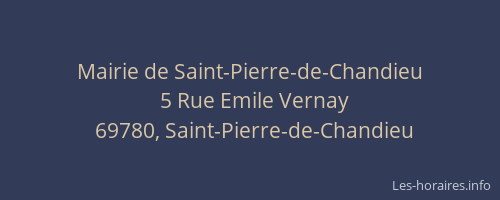 Mairie de Saint-Pierre-de-Chandieu