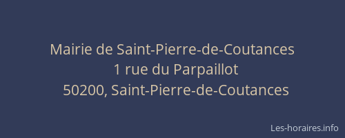 Mairie de Saint-Pierre-de-Coutances