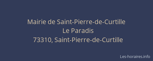 Mairie de Saint-Pierre-de-Curtille