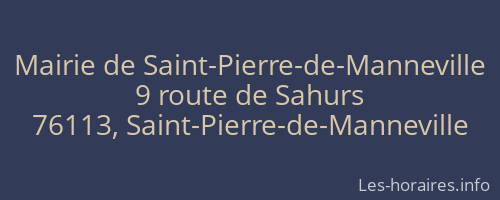 Mairie de Saint-Pierre-de-Manneville