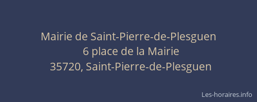Mairie de Saint-Pierre-de-Plesguen