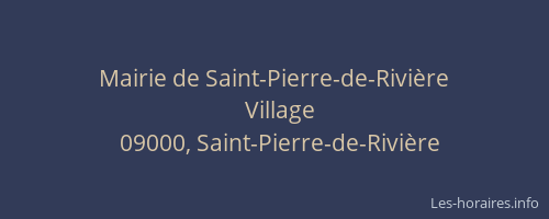 Mairie de Saint-Pierre-de-Rivière