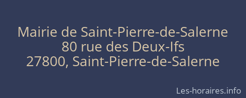 Mairie de Saint-Pierre-de-Salerne