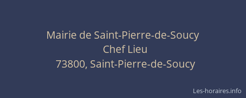 Mairie de Saint-Pierre-de-Soucy