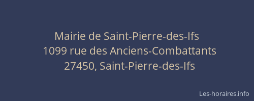 Mairie de Saint-Pierre-des-Ifs