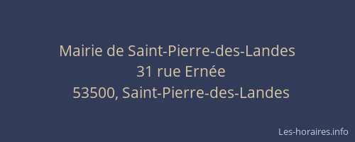 Mairie de Saint-Pierre-des-Landes