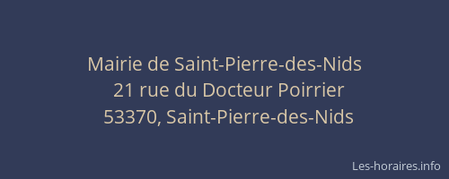 Mairie de Saint-Pierre-des-Nids