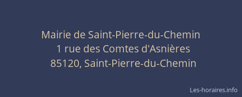 Mairie de Saint-Pierre-du-Chemin