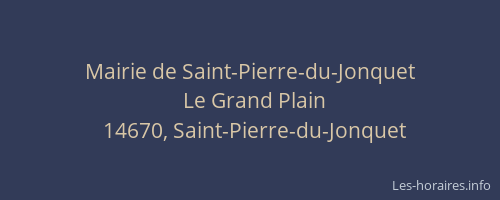 Mairie de Saint-Pierre-du-Jonquet