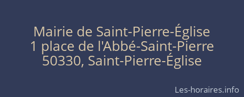 Mairie de Saint-Pierre-Église