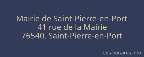 Mairie de Saint-Pierre-en-Port