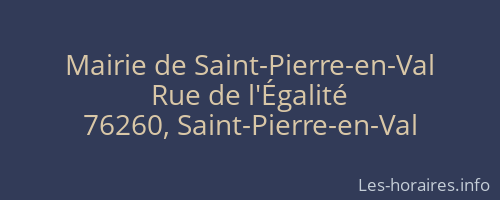 Mairie de Saint-Pierre-en-Val
