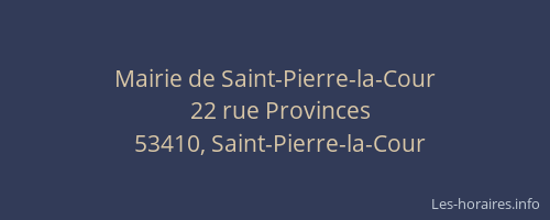 Mairie de Saint-Pierre-la-Cour