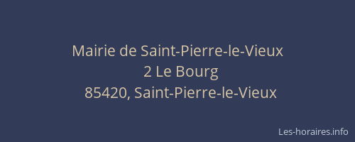 Mairie de Saint-Pierre-le-Vieux