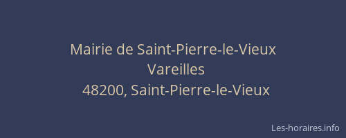 Mairie de Saint-Pierre-le-Vieux