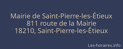 Mairie de Saint-Pierre-les-Étieux