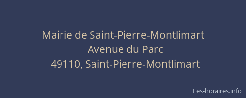 Mairie de Saint-Pierre-Montlimart