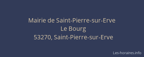 Mairie de Saint-Pierre-sur-Erve