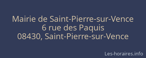Mairie de Saint-Pierre-sur-Vence