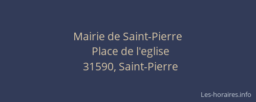 Mairie de Saint-Pierre