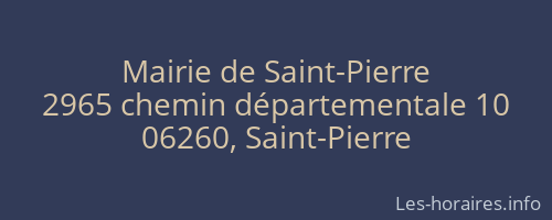Mairie de Saint-Pierre