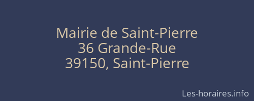 Mairie de Saint-Pierre
