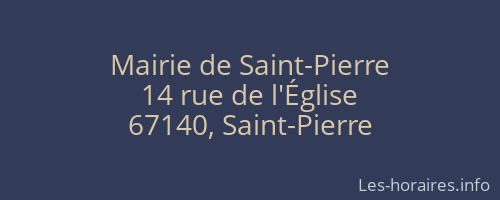 Mairie de Saint-Pierre