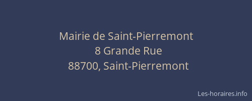 Mairie de Saint-Pierremont