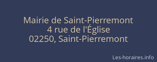 Mairie de Saint-Pierremont